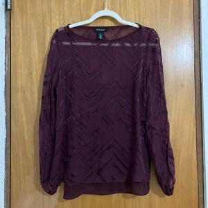 White House Black Market | Plum Purple Blouse